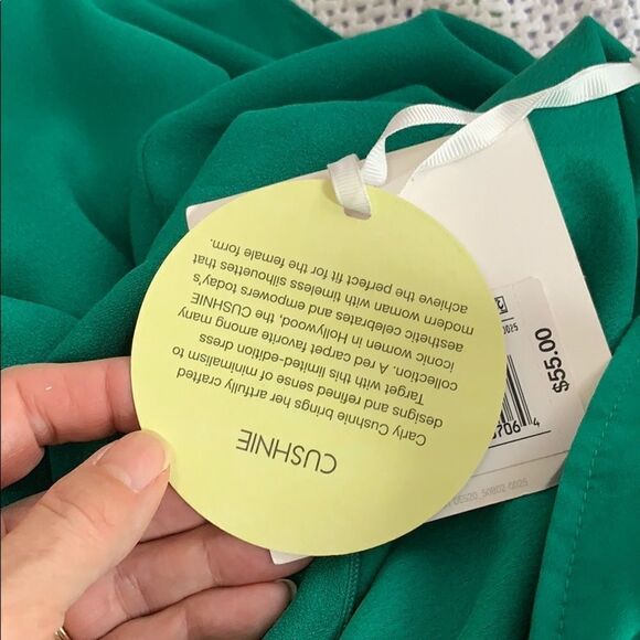 NWT Cushnie for Target green asymmetrical dress - Picture 4 of 12